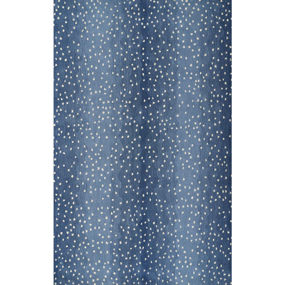 Contemporary Runner Area Rug, Denim, 2'6" X 8' Runner. Picture 1