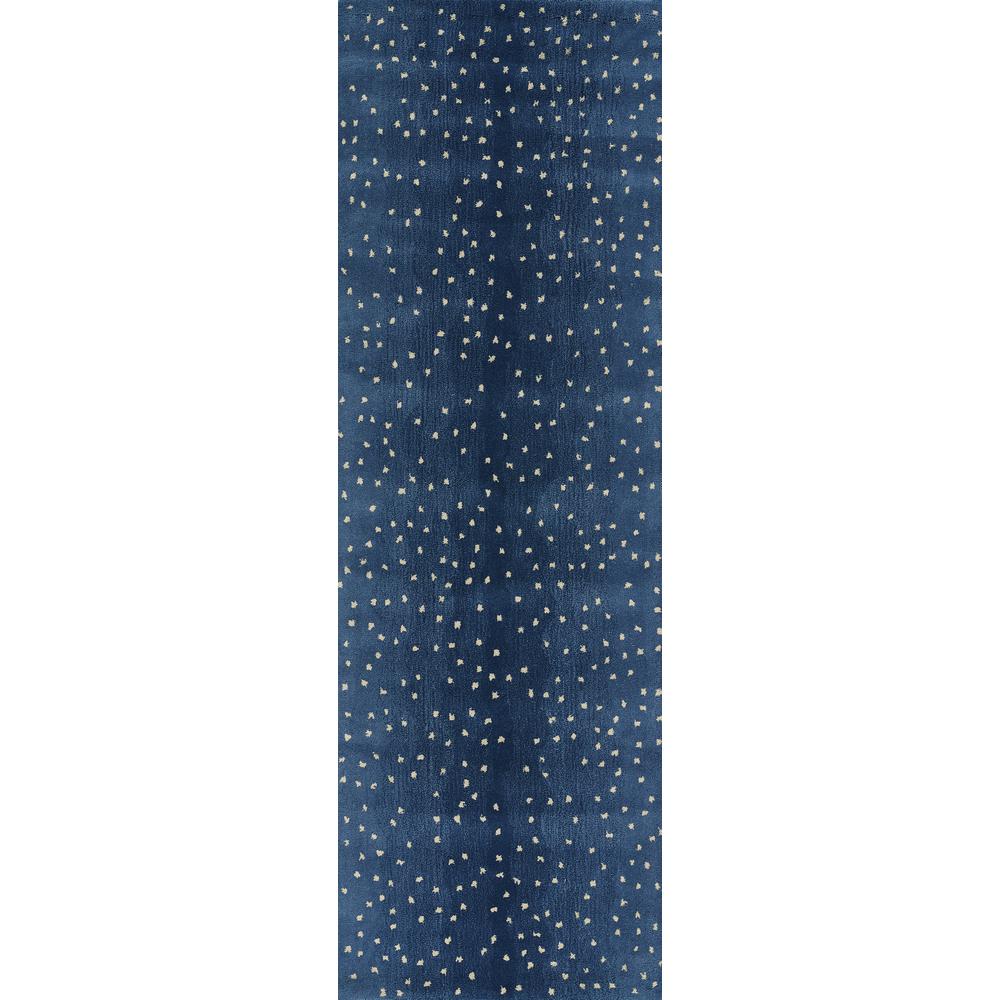 Contemporary Runner Area Rug, Denim, 2'6" X 8' Runner. Picture 5
