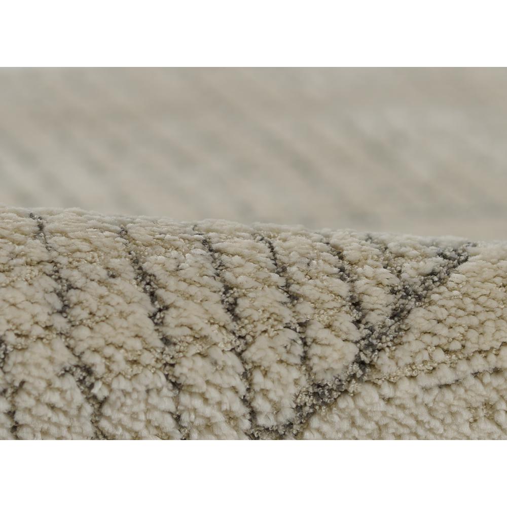 Contemporary Rectangle Area Rug, Ivory, 7'10" X 10'. Picture 4