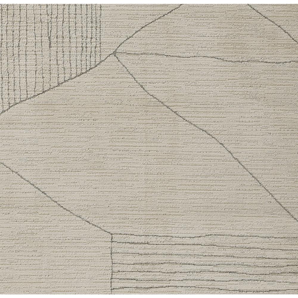 Contemporary Rectangle Area Rug, Ivory, 7'10" X 10'. Picture 6