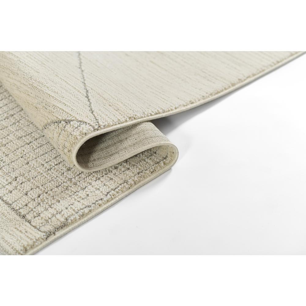 Contemporary Rectangle Area Rug, Ivory, 7'10" X 10'. Picture 7