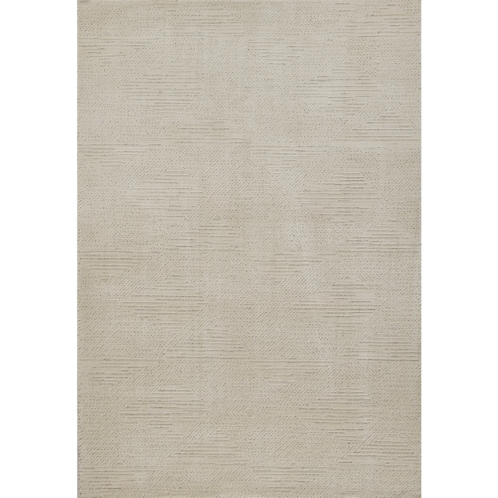 Contemporary Rectangle Area Rug, Ivory, 7'10" X 10'. Picture 1