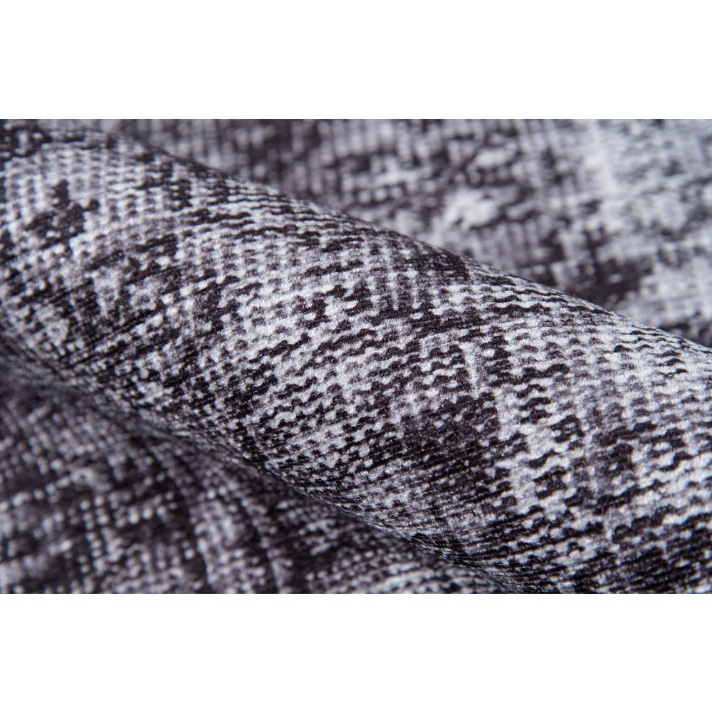 Traditional Rectangle Area Rug, Charcoal, 3' X 5'. Picture 4