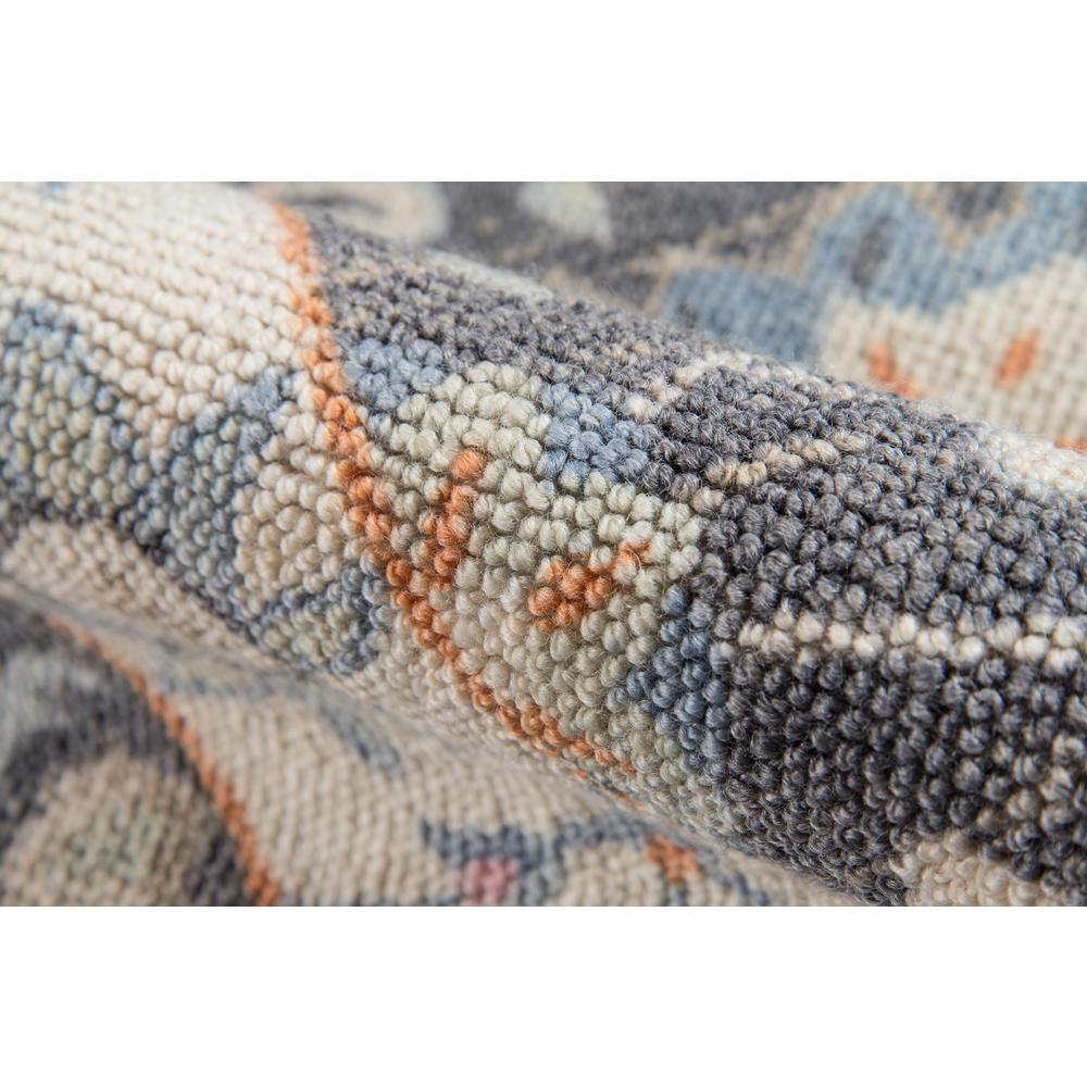 Traditional Rectangle Area Rug, Charcoal, 3'3" X 5'. Picture 4