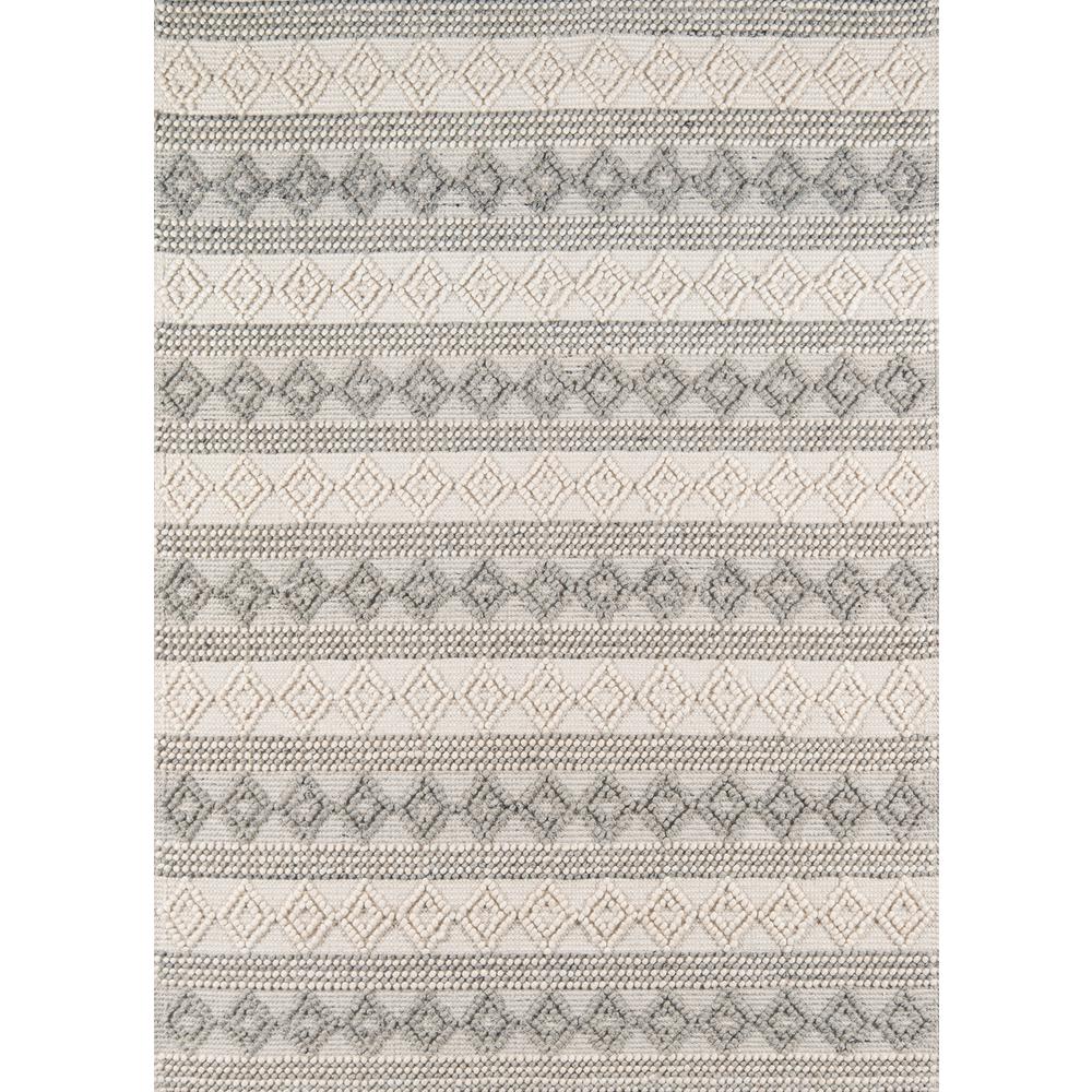 Contemporary Rectangle Area Rug, Ivory, 3' X 5'. Picture 1