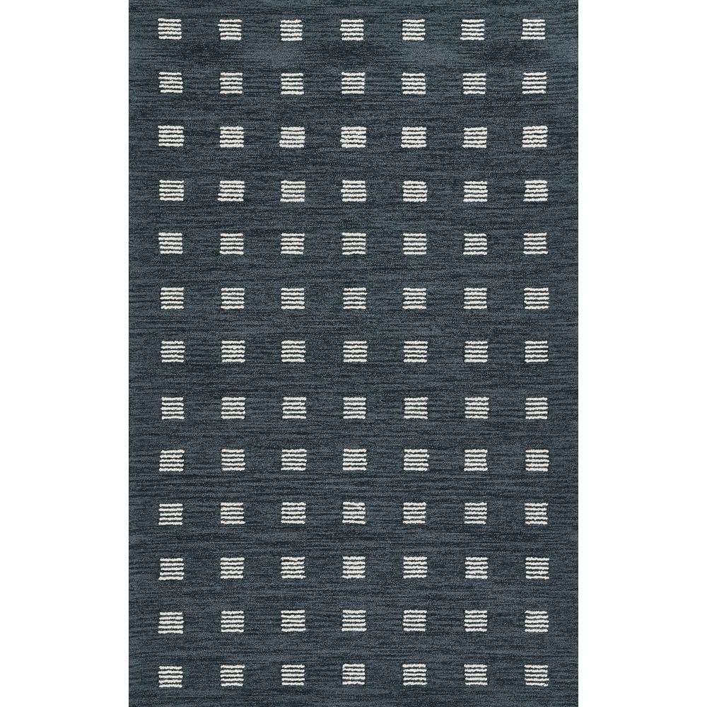Contemporary Rectangle Area Rug, Blue, 3'6" X 5'6". Picture 1