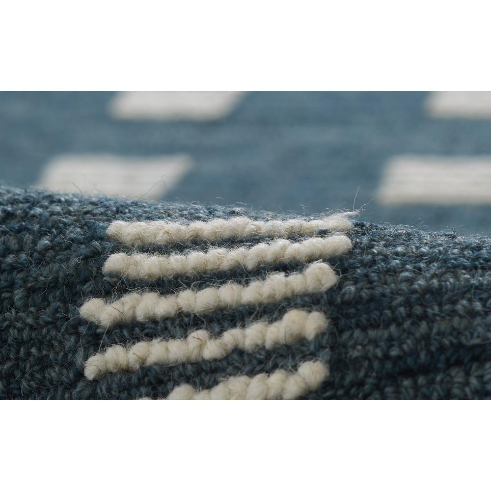 Contemporary Rectangle Area Rug, Blue, 3'6" X 5'6". Picture 4