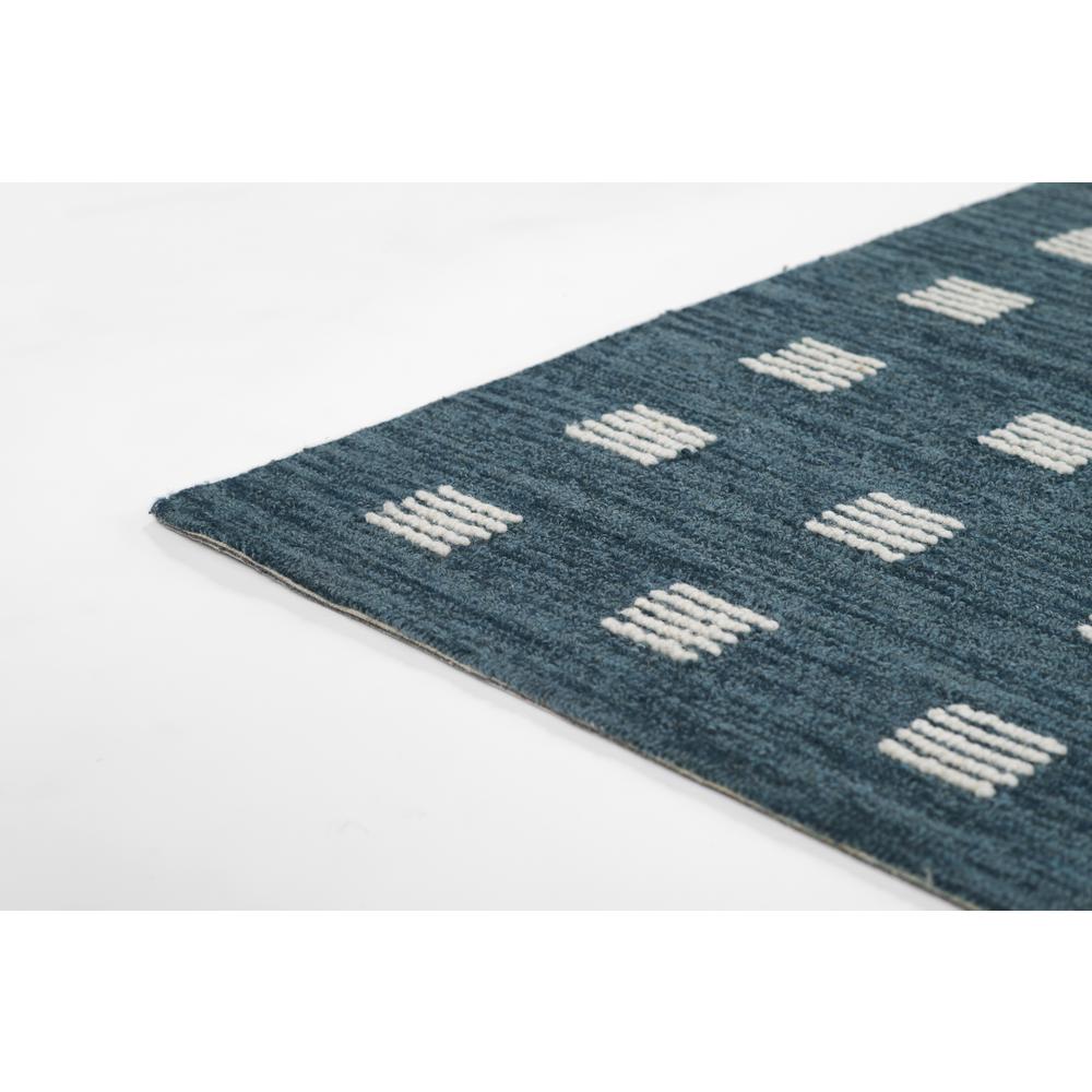 Contemporary Rectangle Area Rug, Blue, 3'6" X 5'6". Picture 5
