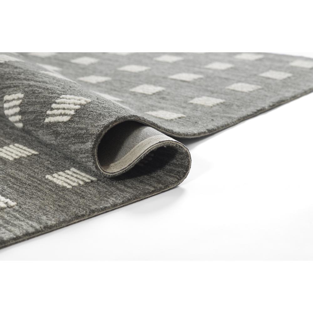Contemporary Rectangle Area Rug, Charcoal, 3'6" X 5'6". Picture 8