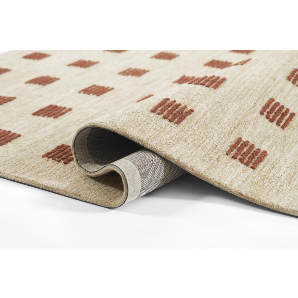 Contemporary Rectangle Area Rug, Rust, 3'6" X 5'6". Picture 8