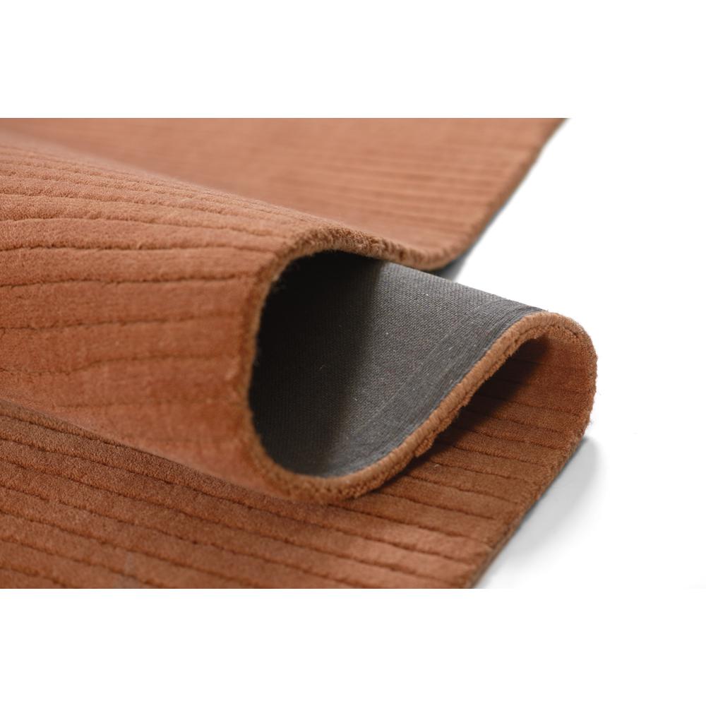 Contemporary Rectangle Area Rug, Rust, 8' X 10'. Picture 9