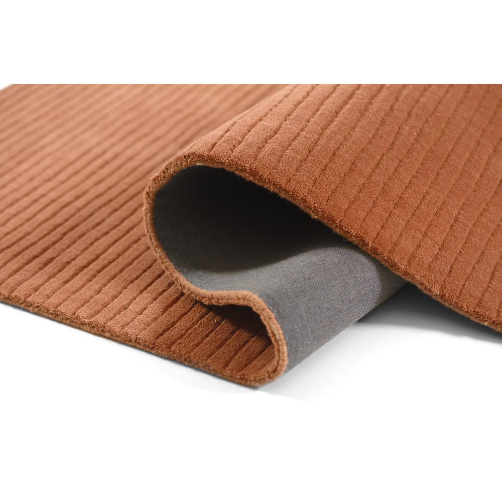 Contemporary Rectangle Area Rug, Rust, 8' X 10'. Picture 8