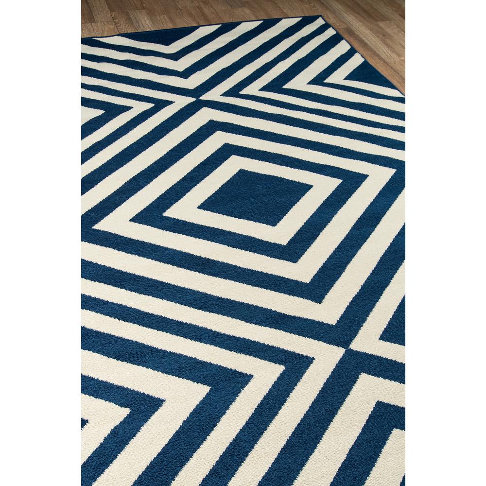 Contemporary Runner Area Rug, Navy, 2'3" X 7'6" Runner. Picture 2