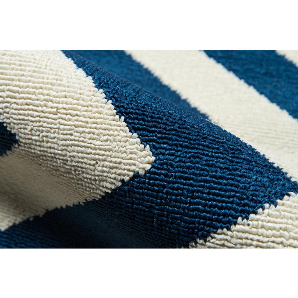 Contemporary Runner Area Rug, Navy, 2'3" X 7'6" Runner. Picture 4