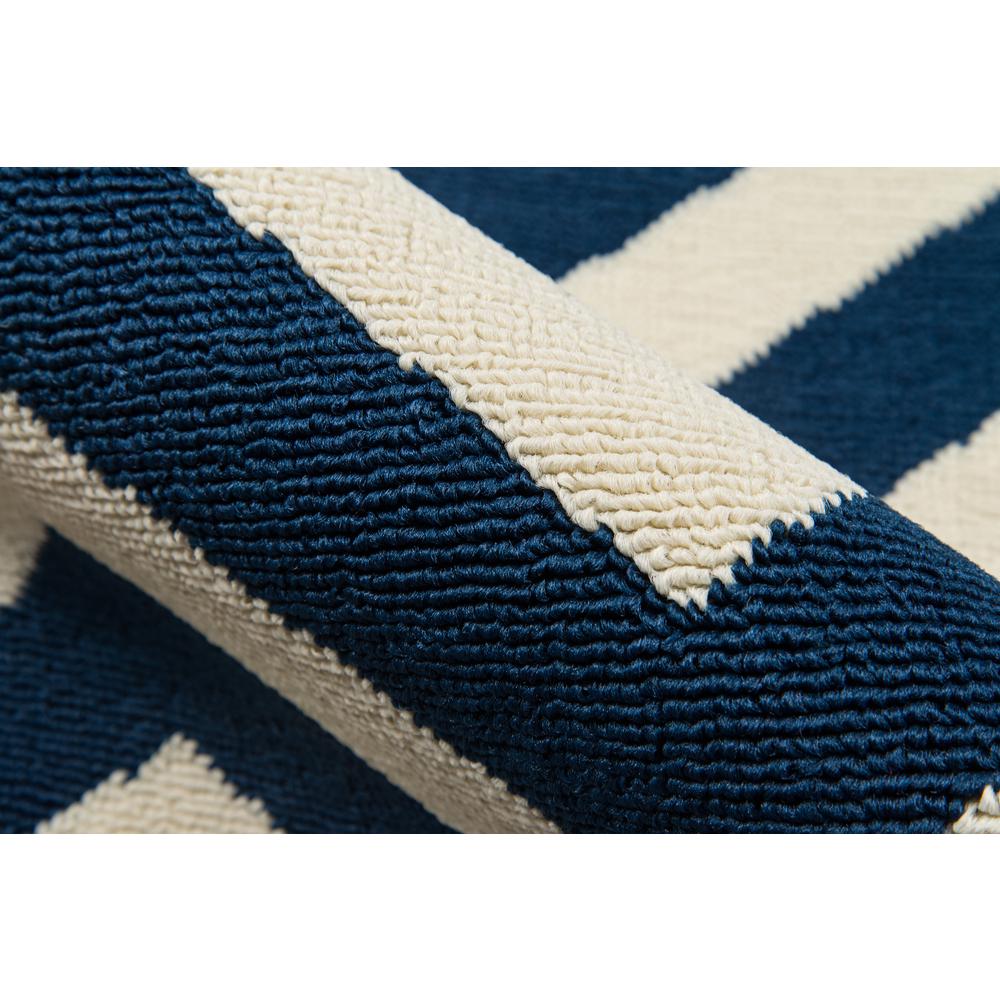 Contemporary Runner Area Rug, Navy, 2'3" X 7'6" Runner. Picture 4