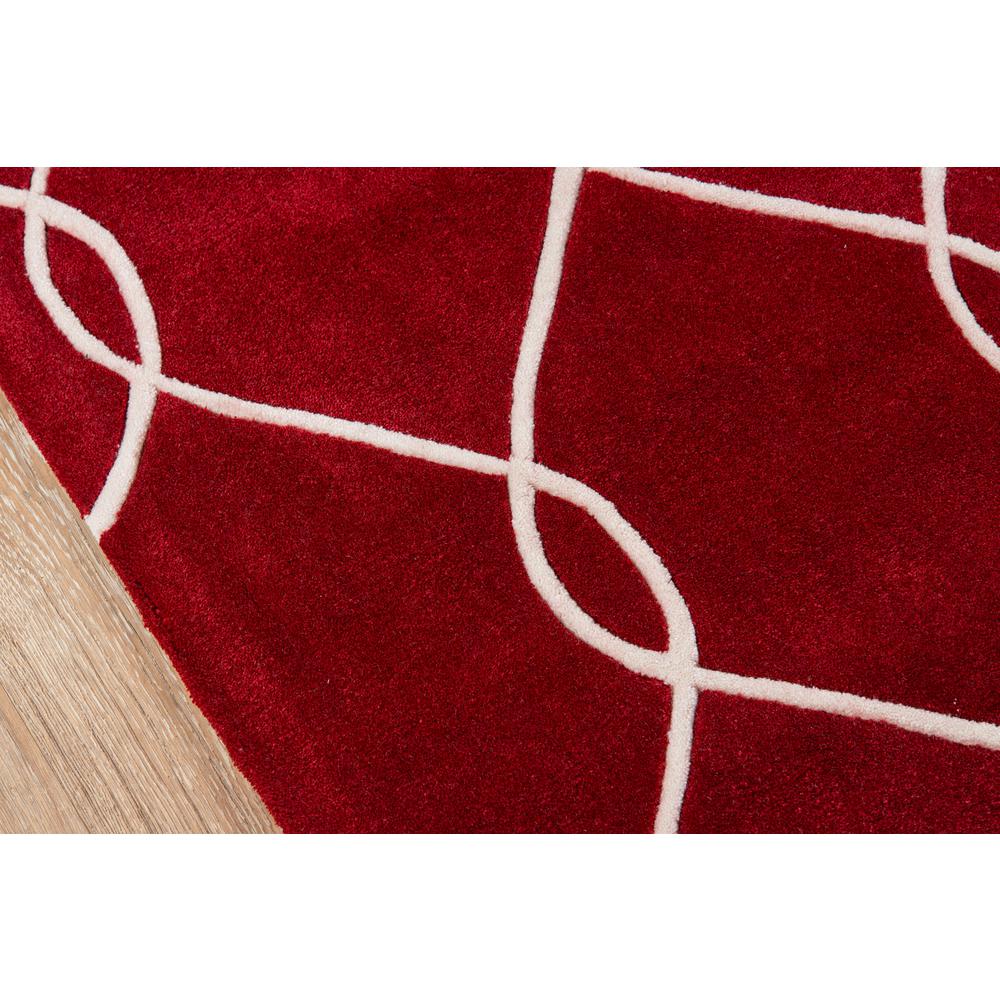 Contemporary Rectangle Area Rug, Red, 3'6" X 5'6". Picture 3