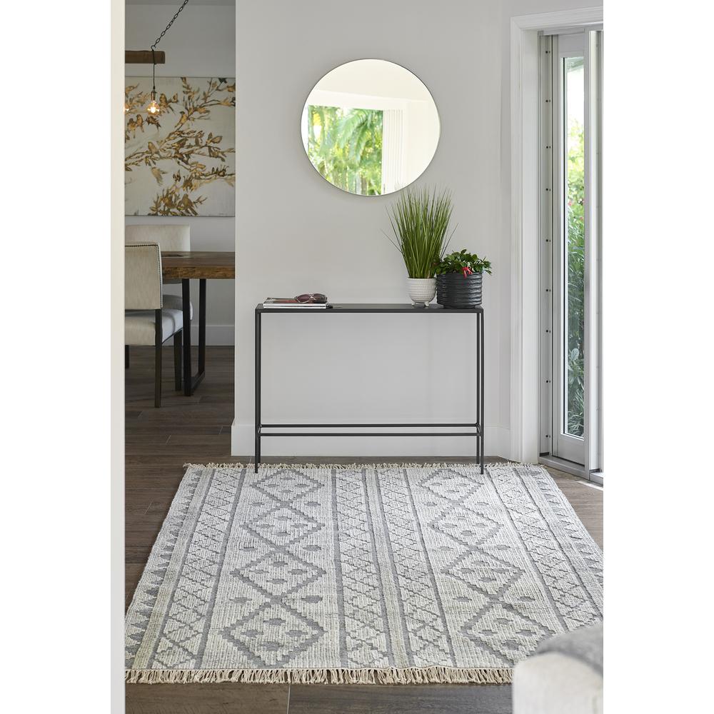 Traditional Runner Area Rug, Grey, 2'3" X 8' Runner. Picture 12