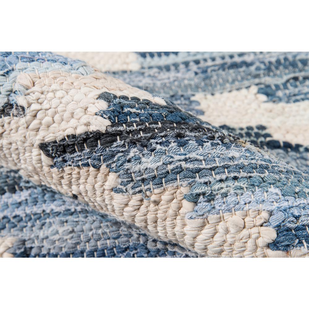 Contemporary Rectangle Area Rug, Blue, 2'6" X 4'. Picture 4