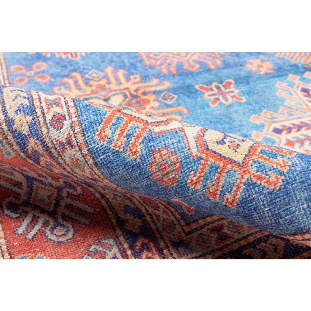 Traditional Rectangle Area Rug, Blue, 4' X 6'. Picture 4
