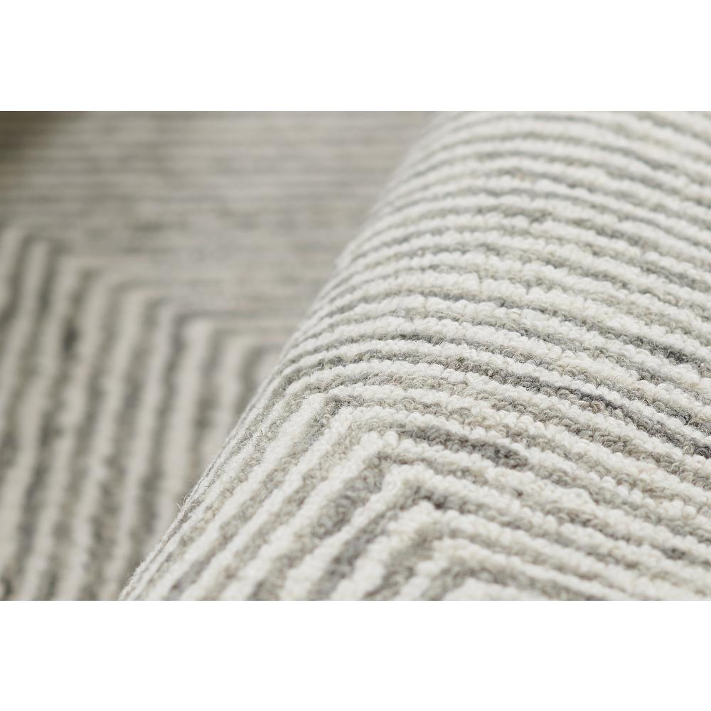 Contemporary Rectangle Area Rug, Grey, 3'6" X 5'6". Picture 4