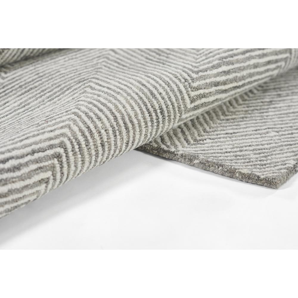 Contemporary Rectangle Area Rug, Grey, 3'6" X 5'6". Picture 7