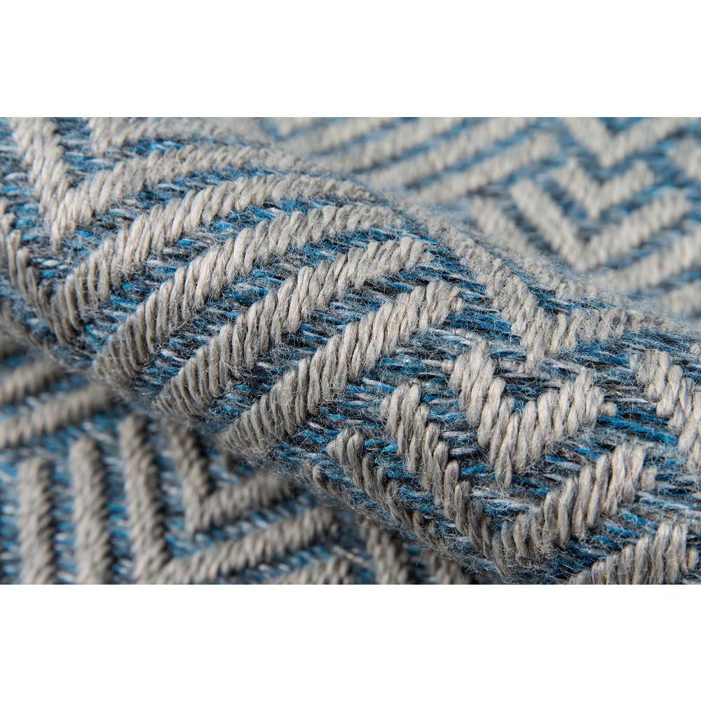 Contemporary Runner Area Rug, Blue, 2' X 10' Runner. Picture 4