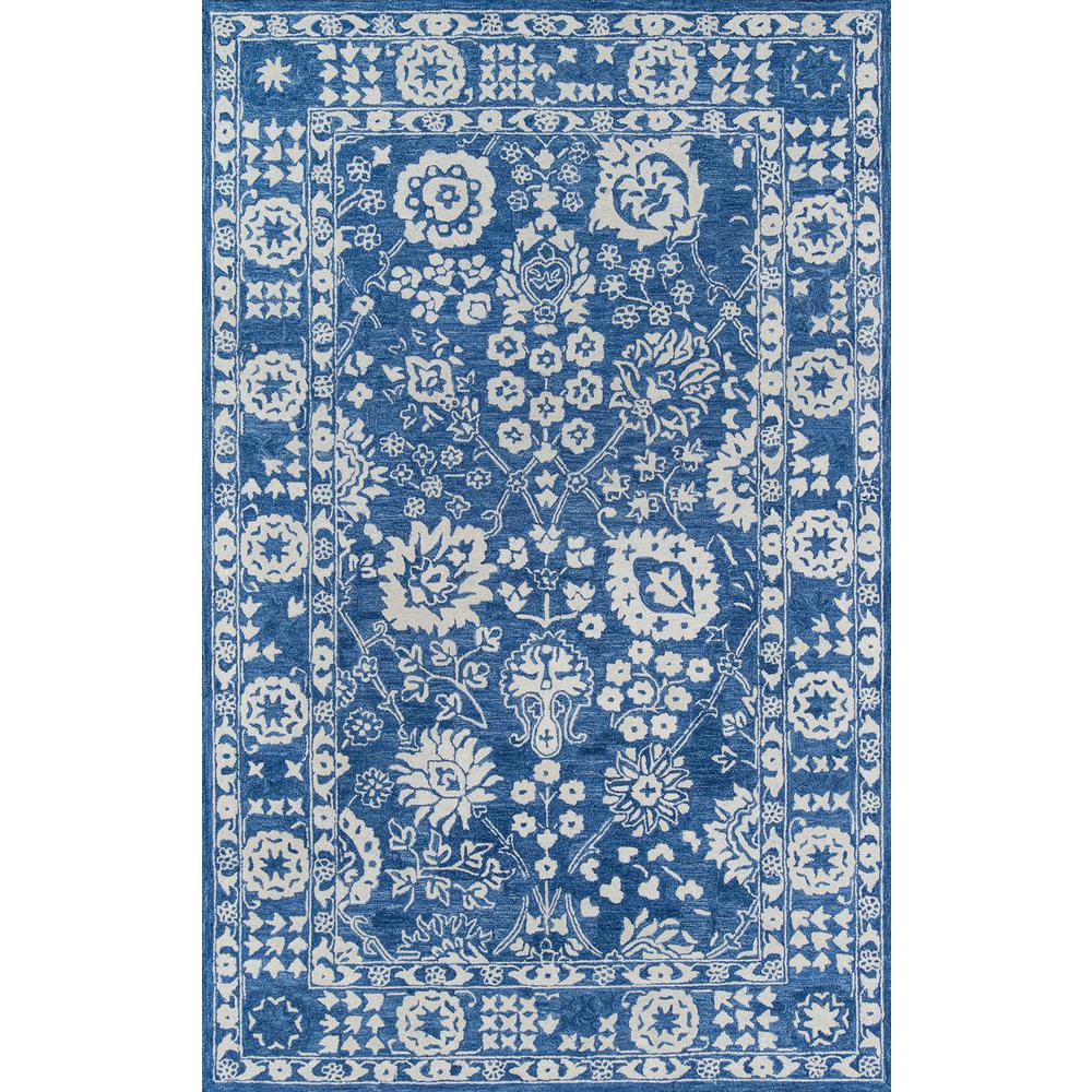 Traditional Rectangle Area Rug, Blue, 3'6" X 5'6". Picture 1