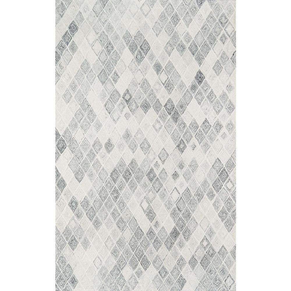 Contemporary Rectangle Area Rug, Grey, 3' X 5'. Picture 1