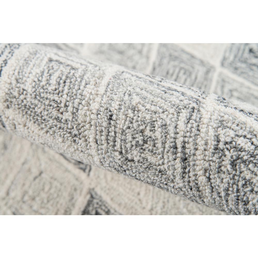 Contemporary Rectangle Area Rug, Grey, 3' X 5'. Picture 4