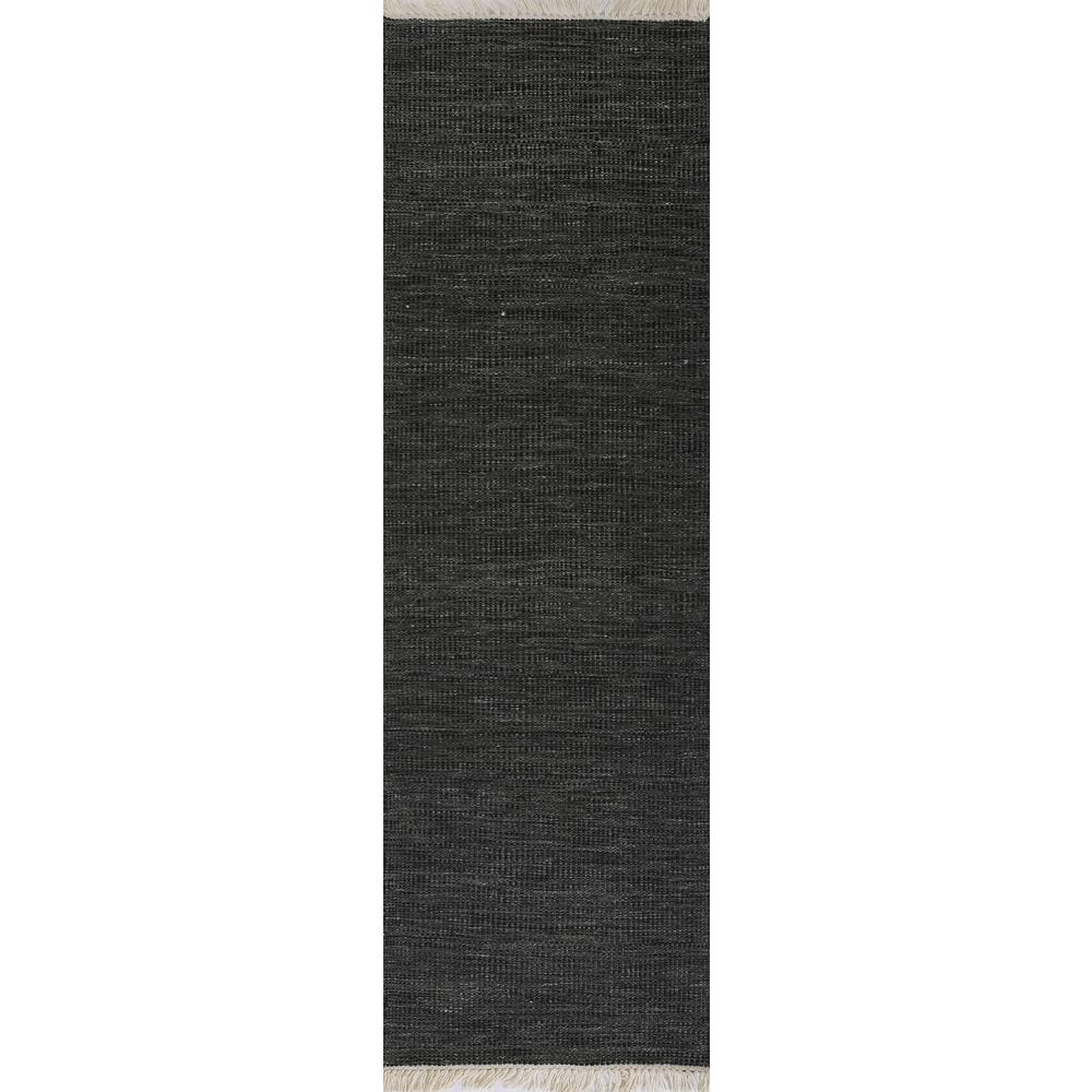 Contemporary Rectangle Area Rug, Charcoal, 2' X 3'. Picture 5
