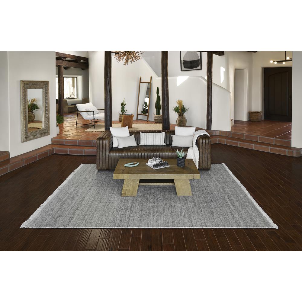 Contemporary Rectangle Area Rug, Silver, 2' X 3'. Picture 13