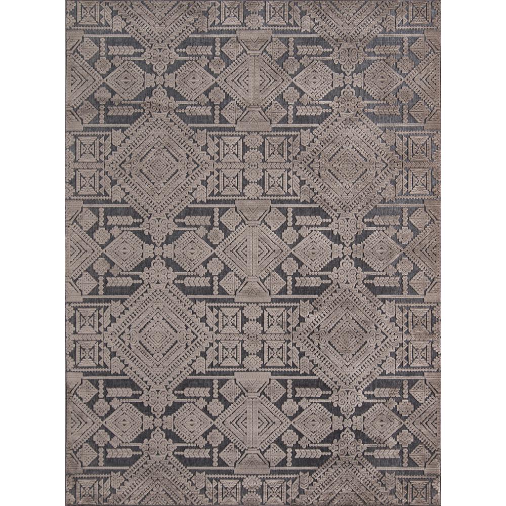 Traditional Rectangle Area Rug, Brown, 3'11" X 5'7". Picture 1
