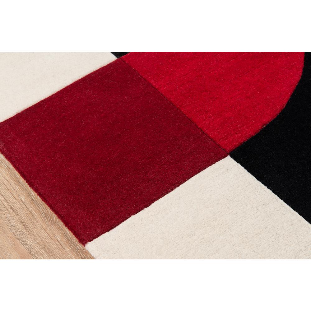 Contemporary Rectangle Area Rug, Black, 5' X 8'. Picture 3