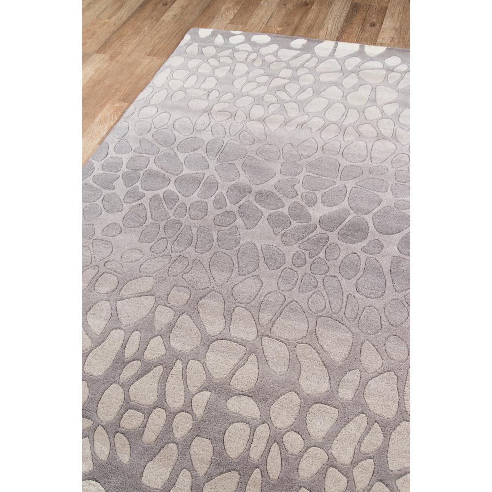 Contemporary Rectangle Area Rug, Silver, 5' X 8'. Picture 2