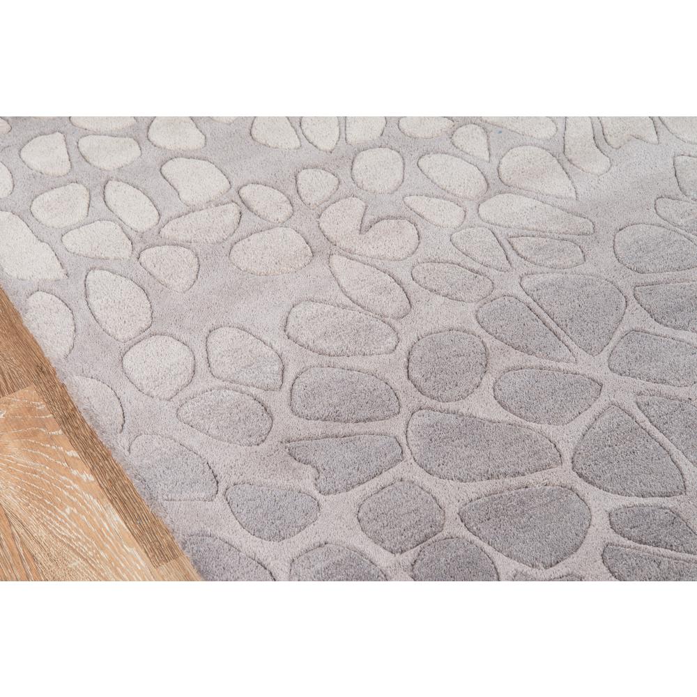 Contemporary Rectangle Area Rug, Silver, 5' X 8'. Picture 3