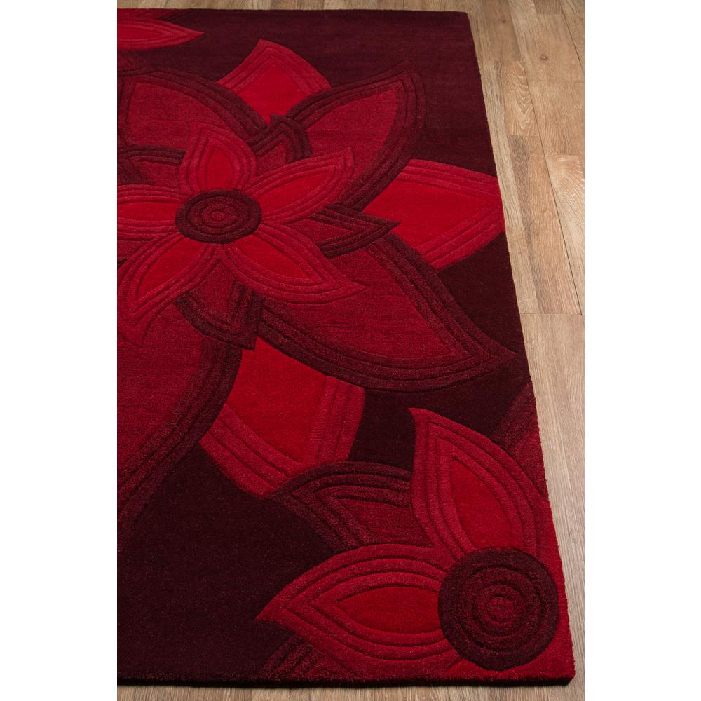 Transitional Rectangle Area Rug, Red, 5' X 8'. Picture 2