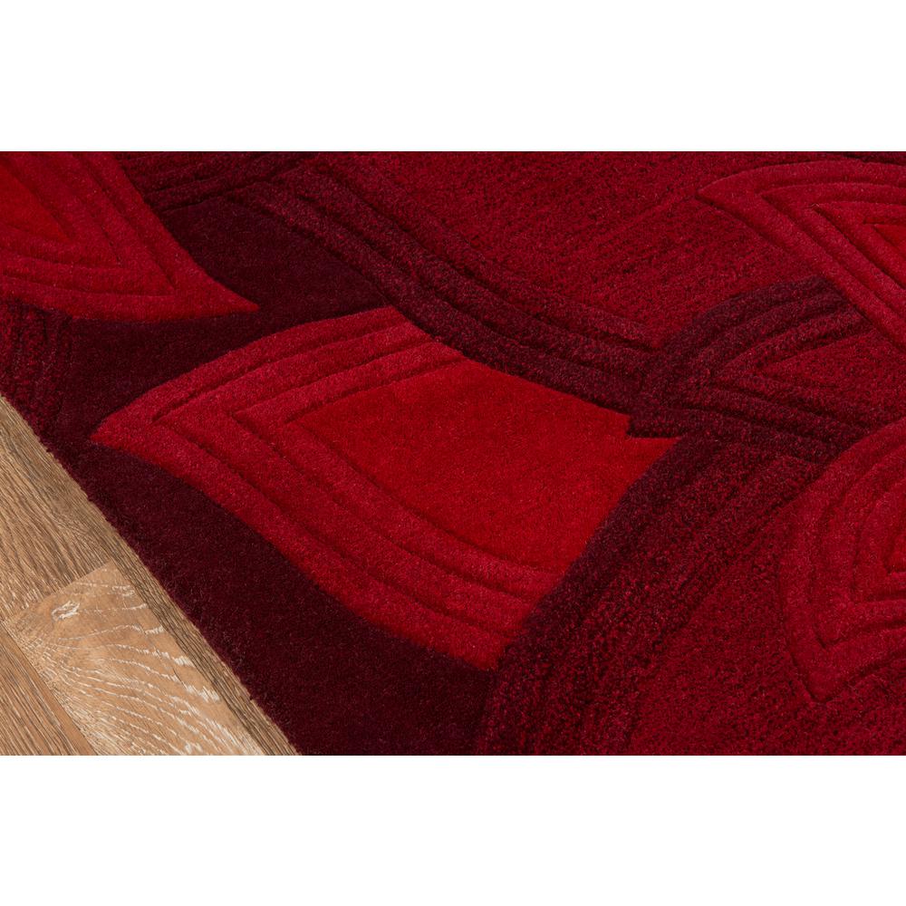 Transitional Rectangle Area Rug, Red, 5' X 8'. Picture 3
