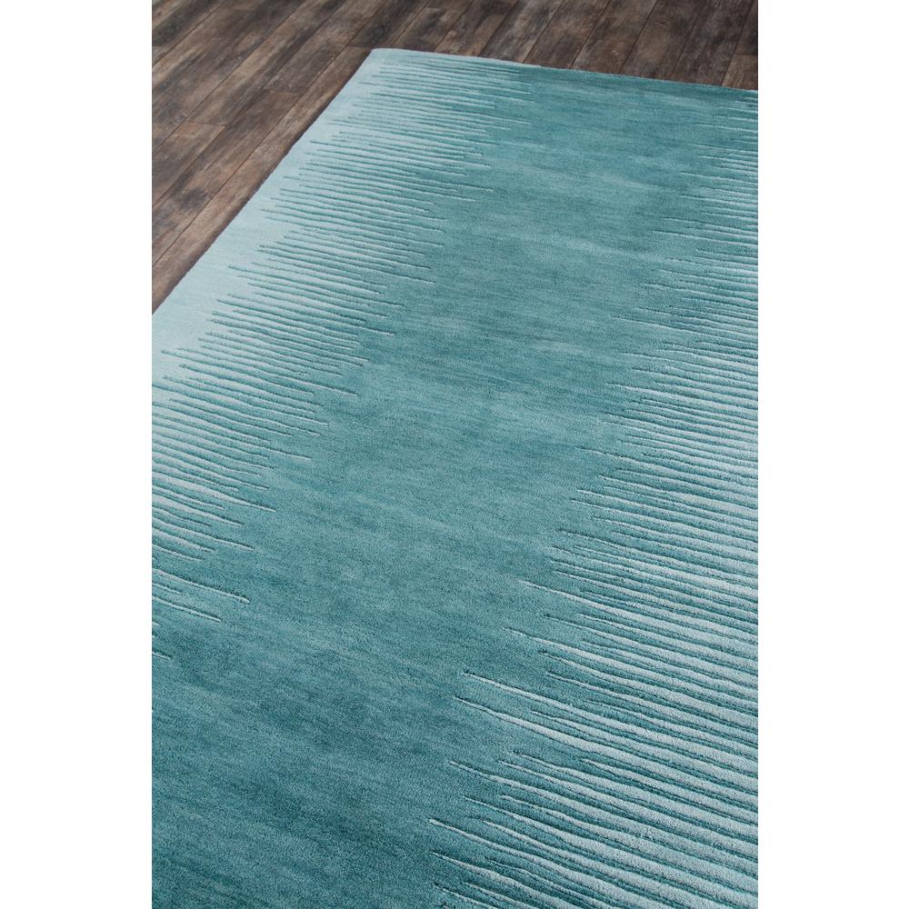 Contemporary Rectangle Area Rug, Aqua, 5' X 8'. Picture 2
