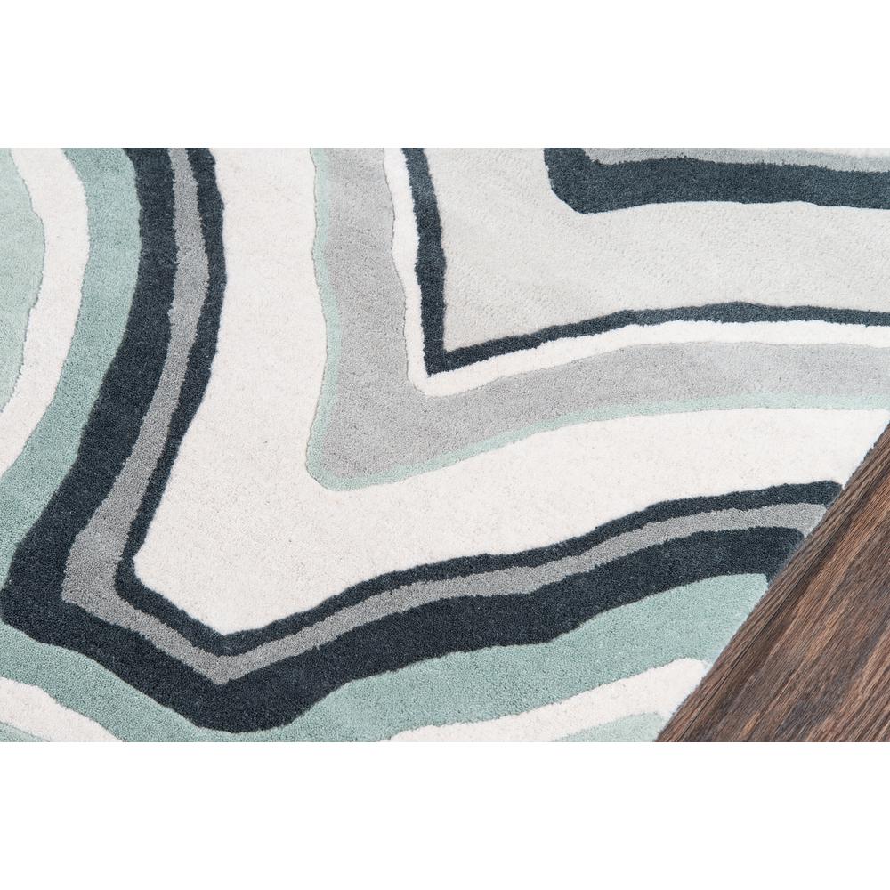 Contemporary Rectangle Area Rug, Blue, 5' X 8'. Picture 3