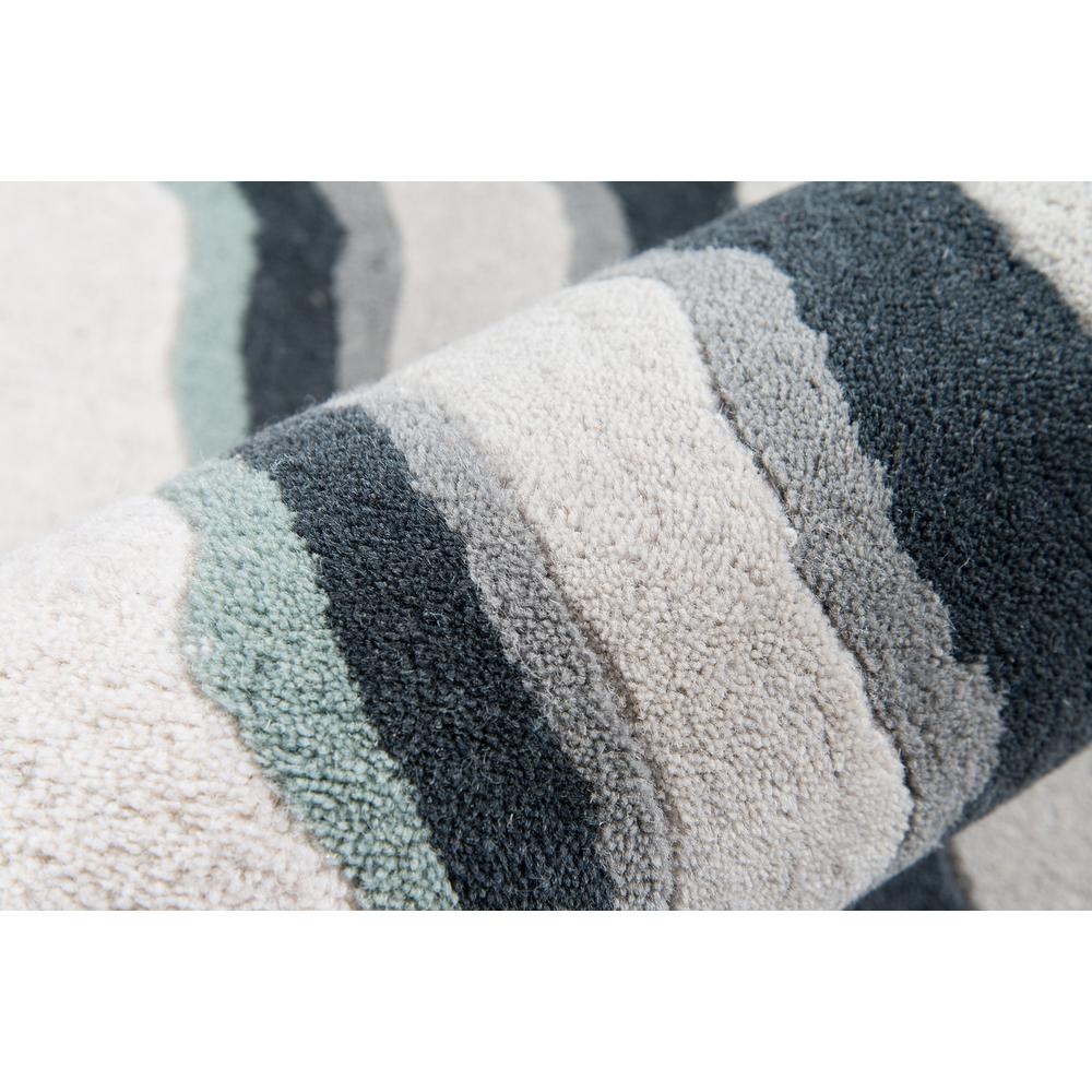 Contemporary Rectangle Area Rug, Blue, 5' X 8'. Picture 4