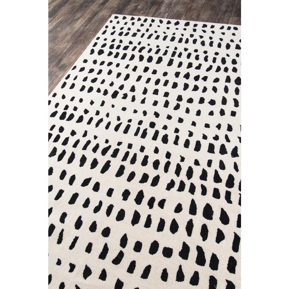 Contemporary Rectangle Area Rug, Ivory, 5' X 8'. Picture 2