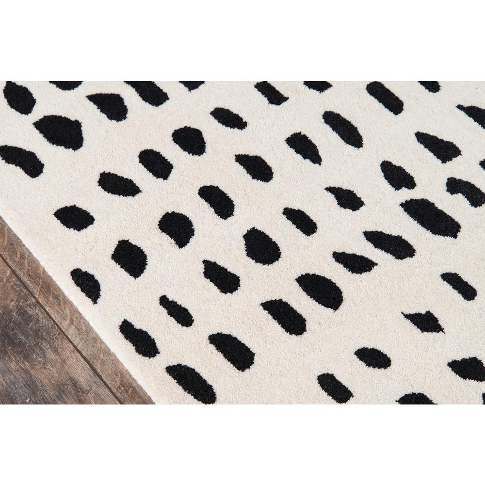 Contemporary Rectangle Area Rug, Ivory, 5' X 8'. Picture 3