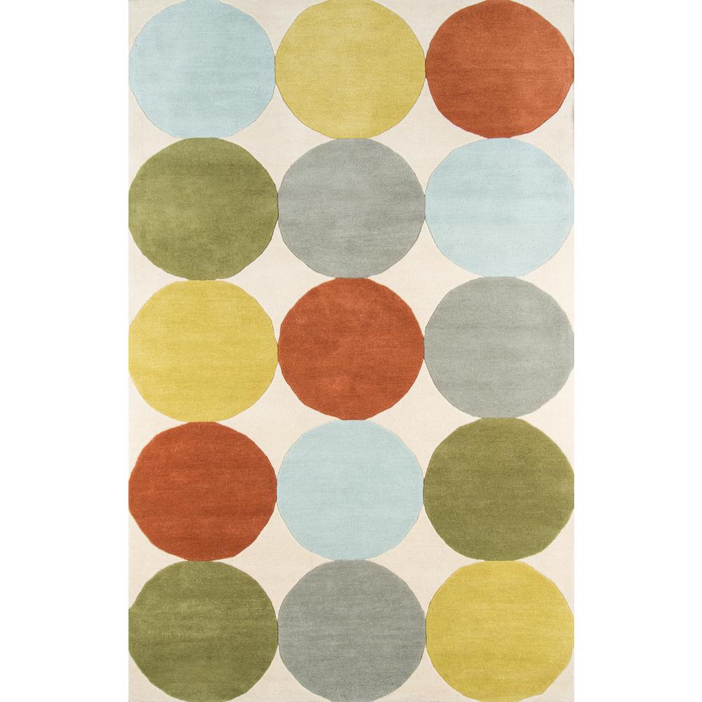 Modern Rectangle Area Rug, Multi, 5' X 8'. Picture 1