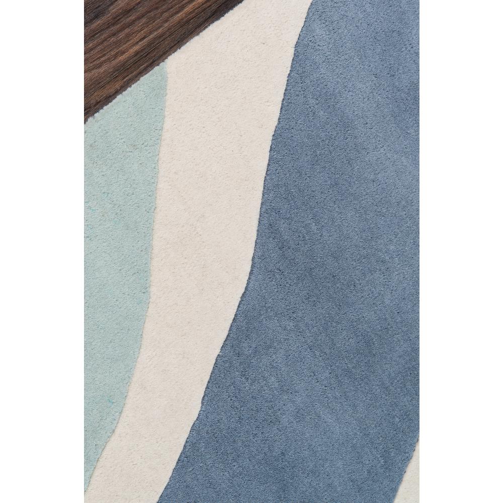 Contemporary Rectangle Area Rug, Blue, 5' X 8'. Picture 3