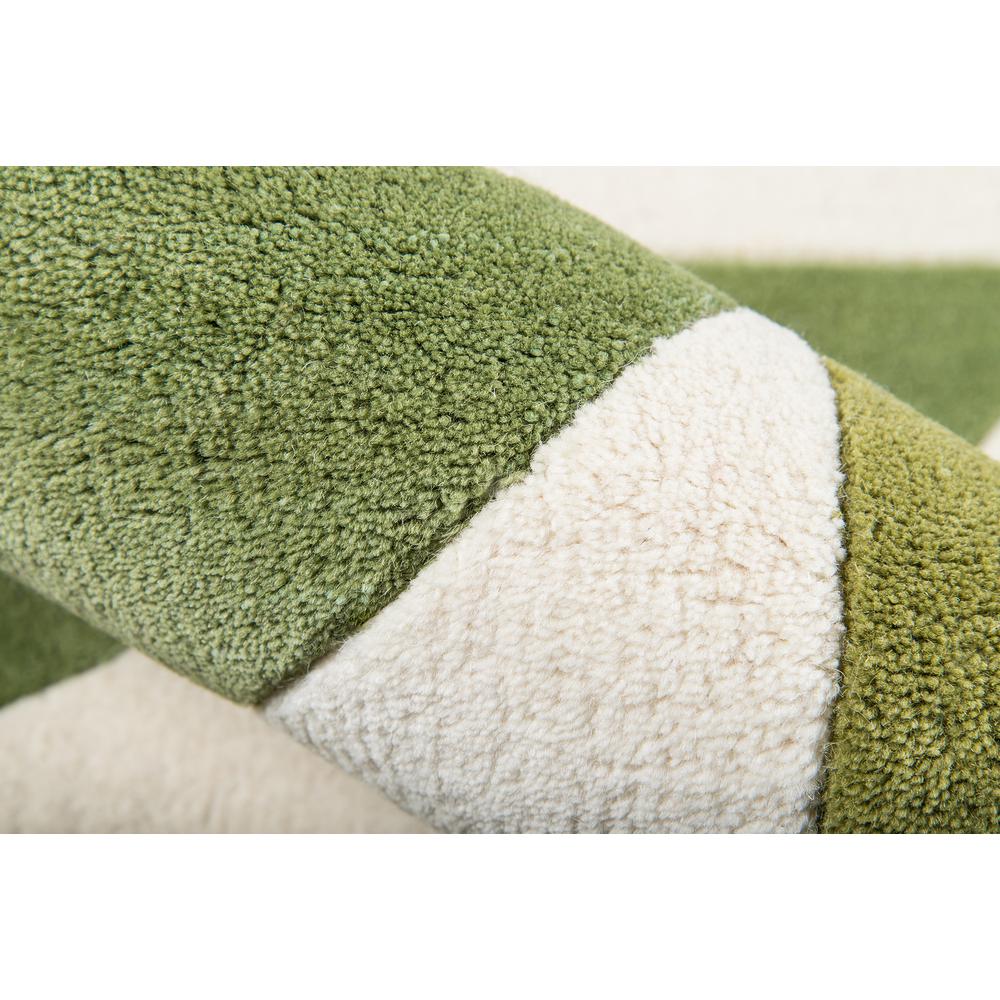 Modern Rectangle Area Rug, Lime, 5' X 8'. Picture 4