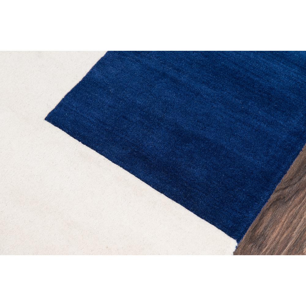 Contemporary Rectangle Area Rug, Navy, 5' X 8'. Picture 3
