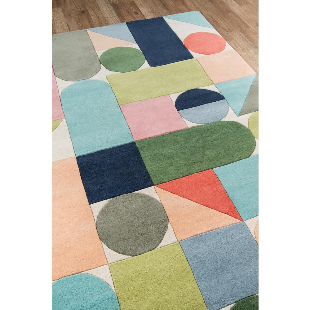 Modern Rectangle Area Rug, Multi, 5' X 8'. Picture 2