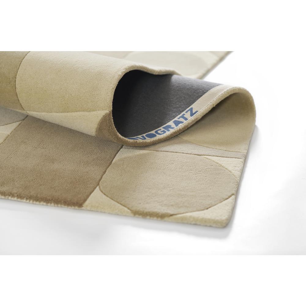 Modern Rectangle Area Rug, Neutral, 5' X 8'. Picture 9