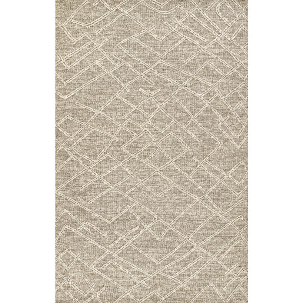 Contemporary Rectangle Area Rug, Natural, 5' X 8'. Picture 1