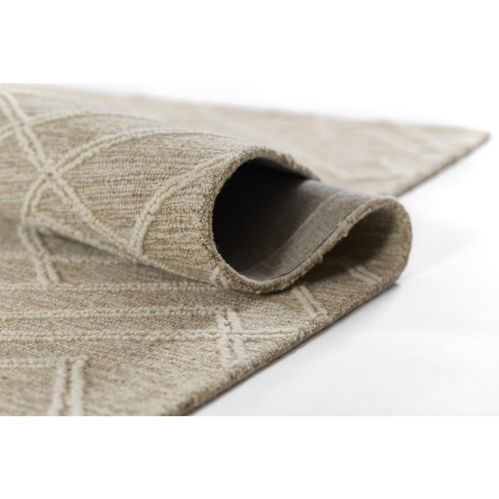 Contemporary Rectangle Area Rug, Natural, 5' X 8'. Picture 7